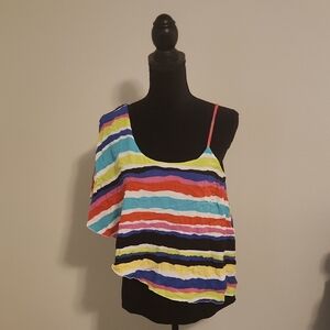 Colorful Striped Women's Top